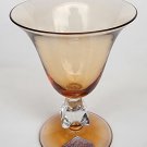 Bryce tulip Aquarius Amber cocktail glass Crystal 4 piece set