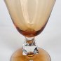 Bryce tulip Aquarius Amber cocktail glass Crystal 4 piece set
