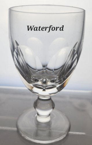 Signed Waterford CUT GLASS Kathleen wine crystal Ireland