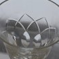 4 Hand Cut Glass panel sherry glasses