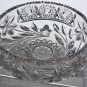 Cut glass 3 legged bowl Hand cut antique