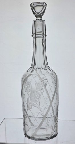 Cut Glass Wheat Decanter