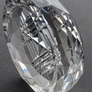 Hand Cut Glass faceted paperweight, hand cut crystal