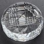 Hand Cut Glass faceted paperweight, hand cut crystal