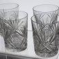 4 Crystal Cut Glass DOR pinwheel tumbler antique