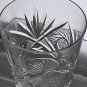 4 Crystal Cut Glass DOR pinwheel tumbler antique