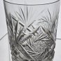 4 Crystal Cut Glass DOR pinwheel tumbler antique