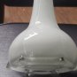 Tall glass white vase - 27.75" high