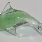 Art glass Dolphin green