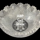 America Brillant Period 9.75 lbs bowl strawberry diamond fan abp