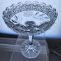 Cut Glass compote Antique floral