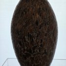 Sparkle spatter Art glass black and gold vase
