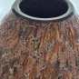 Sparkle spatter Art glass black and gold vase
