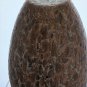 Sparkle spatter Art glass black and gold vase