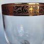 Pair Autumn wine glass Lenox USA crystal Signed