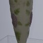 L.E Smith Glass painted grapes vase..