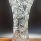 Cut glass corset vase antique