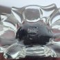 Signed art glass amethyst dish