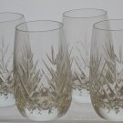 4 piece Schott - Zwiesel cut Tiffany pattern Hand cut Crystal juice glass