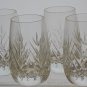 4 piece Schott - Zwiesel cut Tiffany pattern Hand cut Crystal juice glass