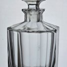 Vintage hand cut glass fluted panel decanter