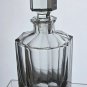 Vintage hand cut glass fluted panel decanter