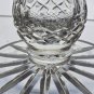 Pair candle cut glass sticks crystal