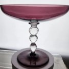 Amethyst vintage glass compote Amethyst vintage glass compote