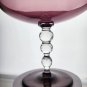 Amethyst vintage glass compote