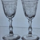 LENOX Navarra liquor glass, Crystal Made in USA Mt Pleasant PA Pair