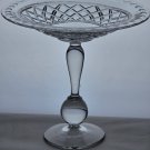 Hand Cut Glass compote