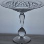 Hand Cut Glass compote