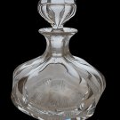 Glass perfume bottle swirl