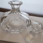 Glass perfume bottle swirl