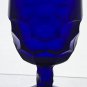 Viking Glass blue goblet honeycomb pair