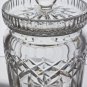 Signed Waterford crystal Lismore cookie jar with lid