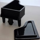Black glass jewelry box