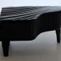 Black glass jewelry box