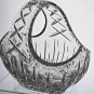 Hand cut large crystal basket 10.5 lbs