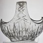 Hand cut large crystal basket 10.5 lbs