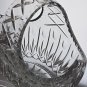 Hand cut large crystal basket 10.5 lbs