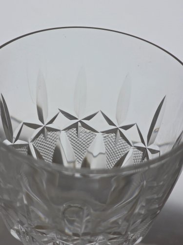 Hand Cut glass goblet stemware