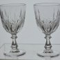 Hand Cut glass goblet stemware