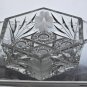 Cut glass dish with tabs American brilliant