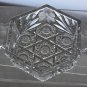 Cut glass dish with tabs American brilliant