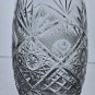 4 piece Cross cut pattern Hand cut Crystal juice glass