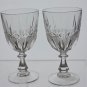 4 Hand Cut glass wines stemware