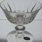 4 Libbey cut glass tall sherbert / champagne Raleigh