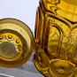 LE Smith glass amber moon and stars extra large canister