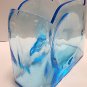 Bryce glass cerulean blue glass whimsey glass vase